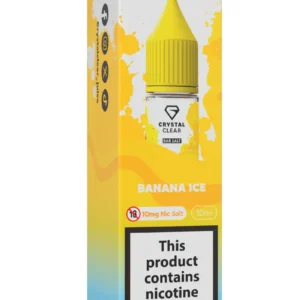 Banana Ice Nic Salt E-Liquid by Crystal Clear Bar Salts 10ml