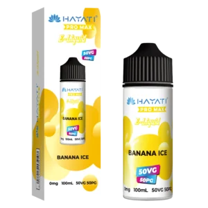 Banana Ice 50/50 Shortfill E-Liquid by Hayati Pro Max 100ml