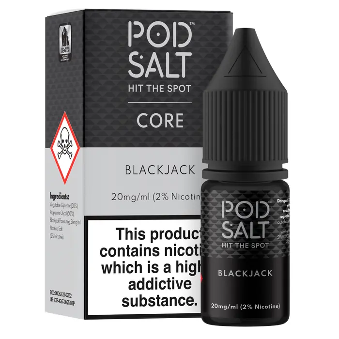 Blackjack Nic Salt E-Liquid by Pod Salt 10ml