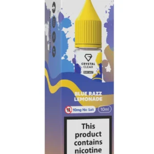 Blue Razz Lemonade Nic Salt E-Liquid by Crystal Clear Bar Salts 10ml