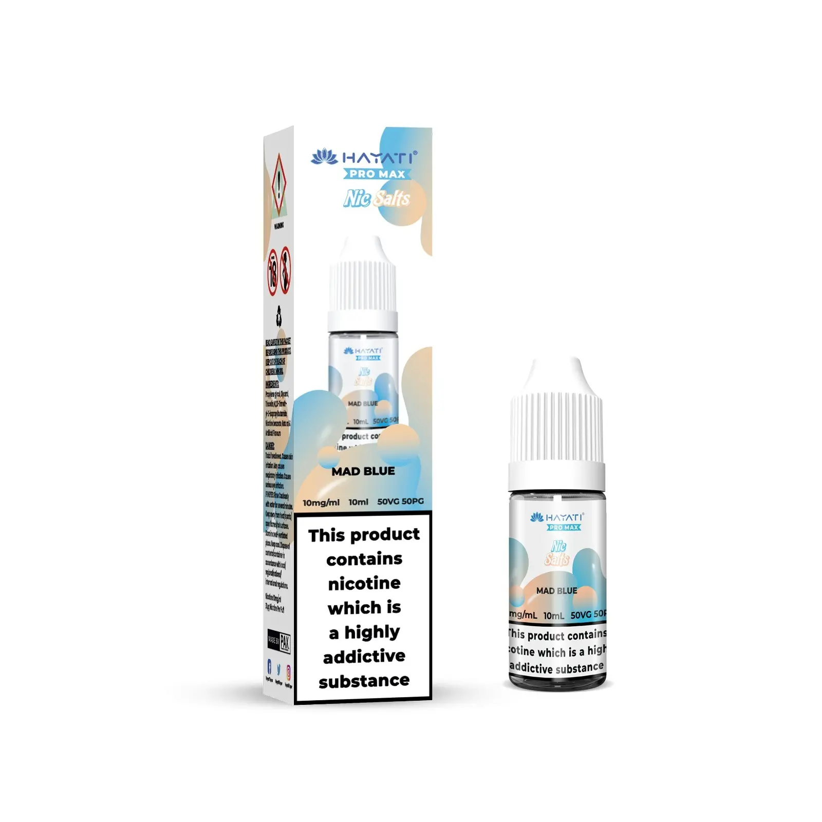 Mad Blue Pro Max Nic Salt E-Liquid by Hayati 10ml