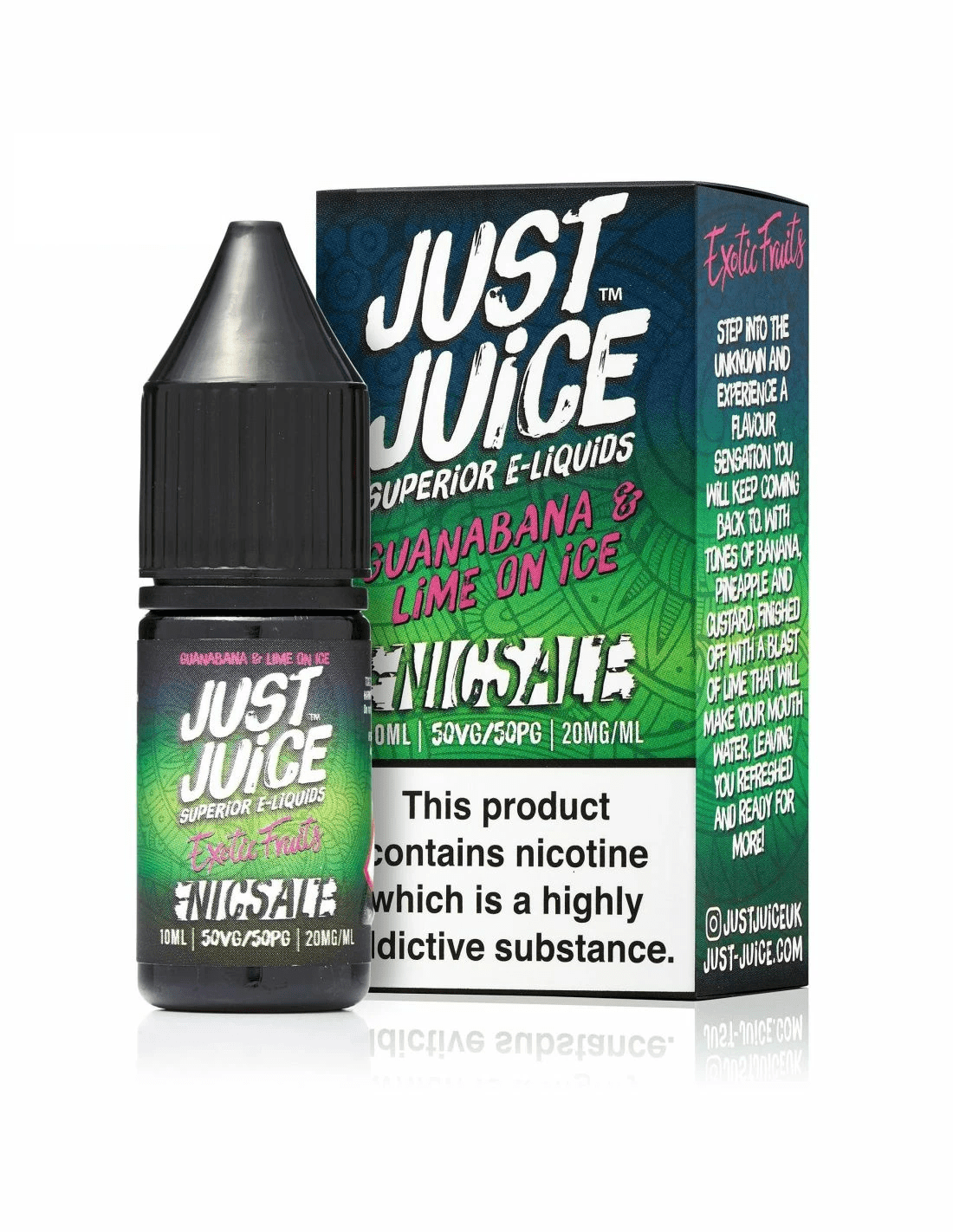 Guanabana & Lime on Ice Nic Salt E-Liquid by Just Juice 10ml