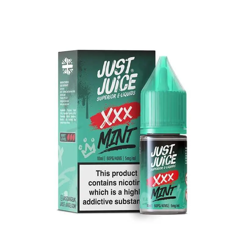 XXX Mint Nic Salt E-Liquid Bar by Just Juice 10ml