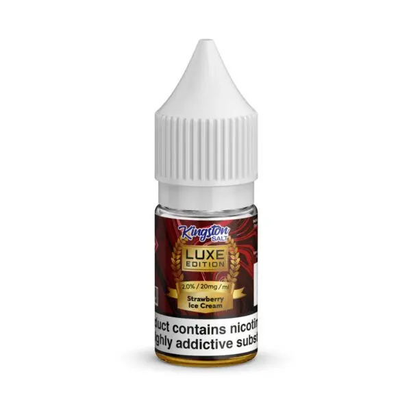 Strawberry Ice Cream Nic Salt E-Liquid by Kingston Luxe Edition 10ml