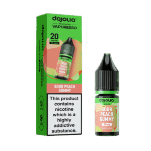 Sour Peach Gummy Dojo Liq Nic Salt E-Liquid by Vaporesso 10ml
