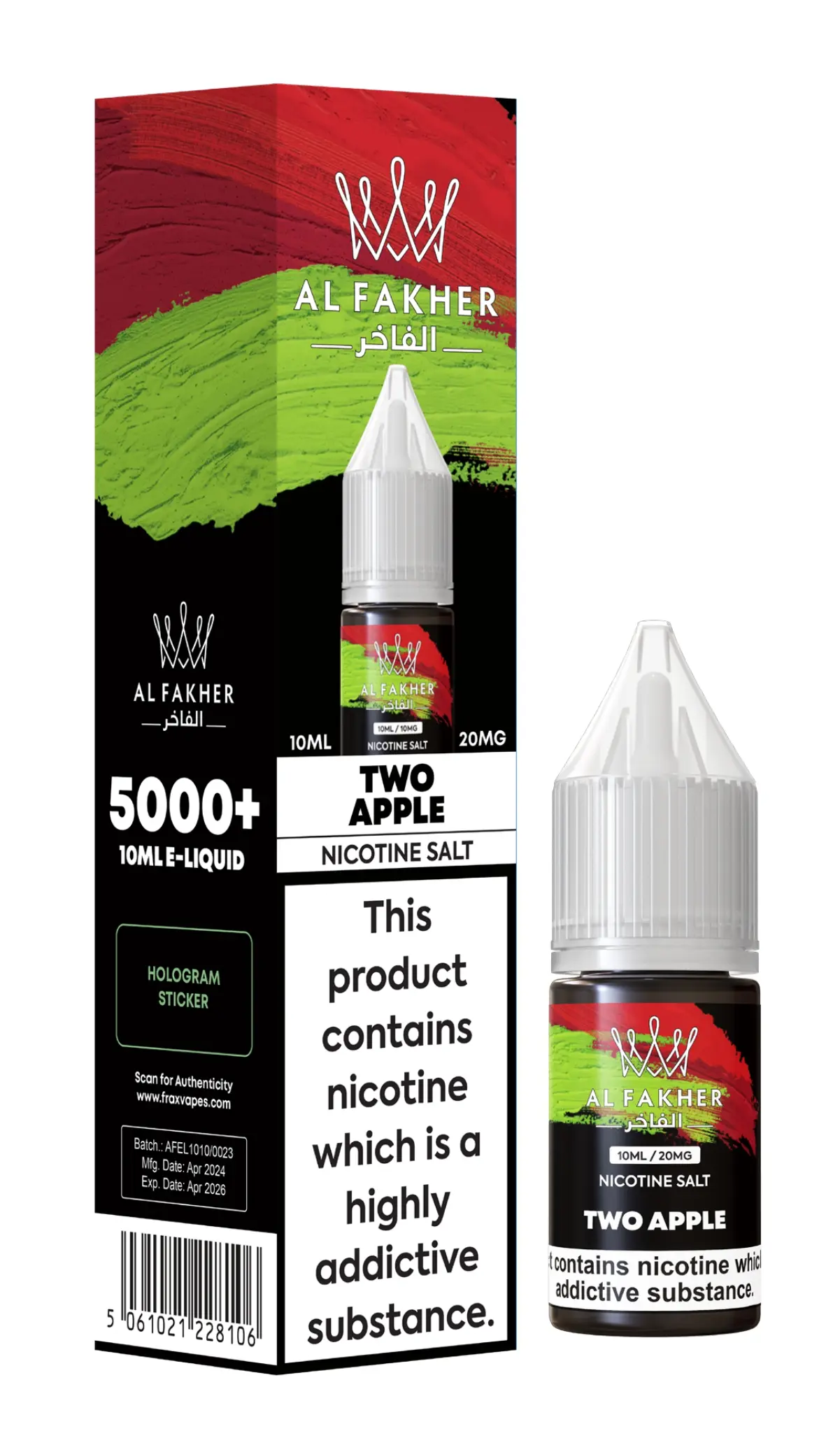Two Apple Nic Salt E-Liquid by Al Fakher 10ml