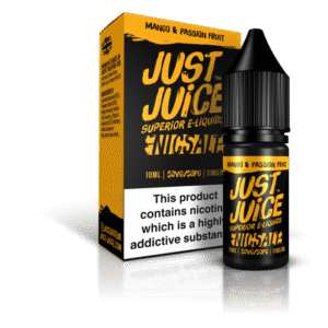 Mango & Passion Fruit Nic Salt E-Liquid by Just Juice 10ml